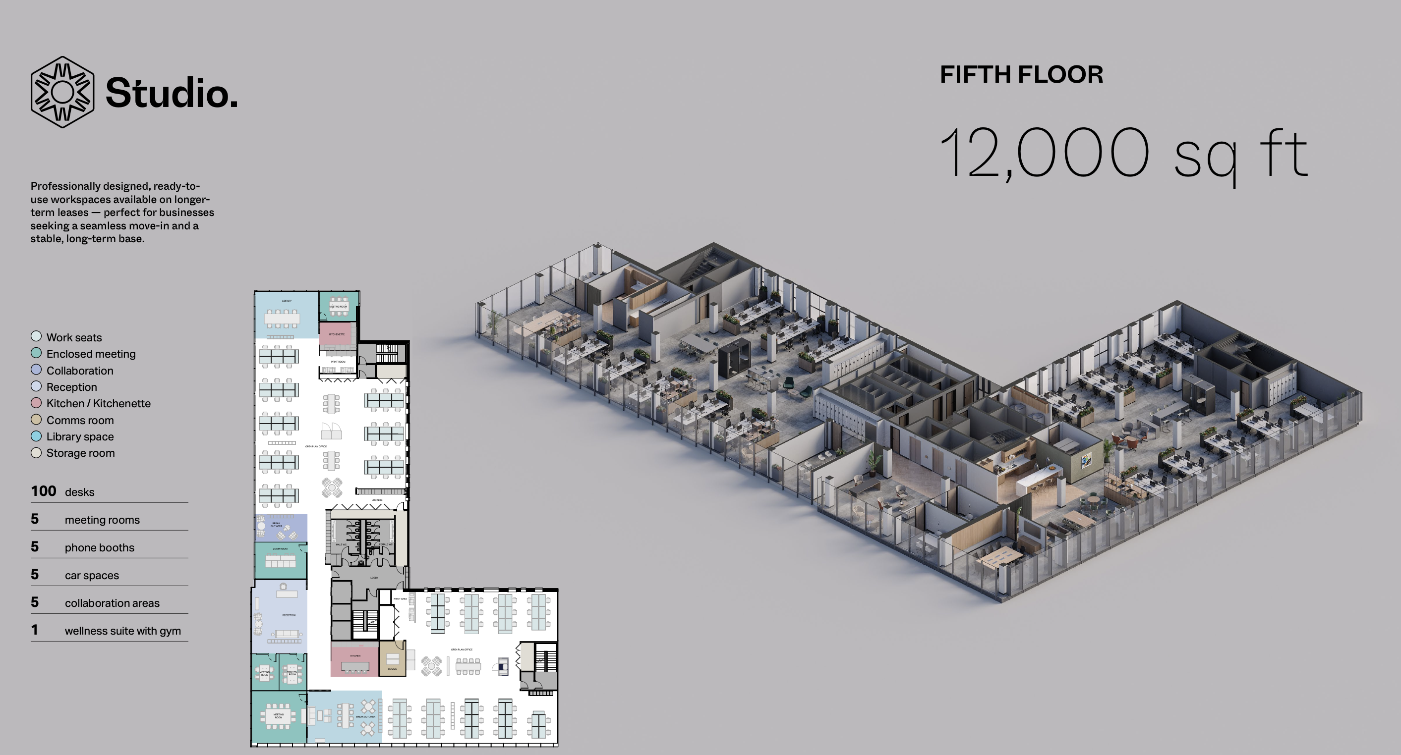 2 Riverside - SJRQ - Fifth Floor Office