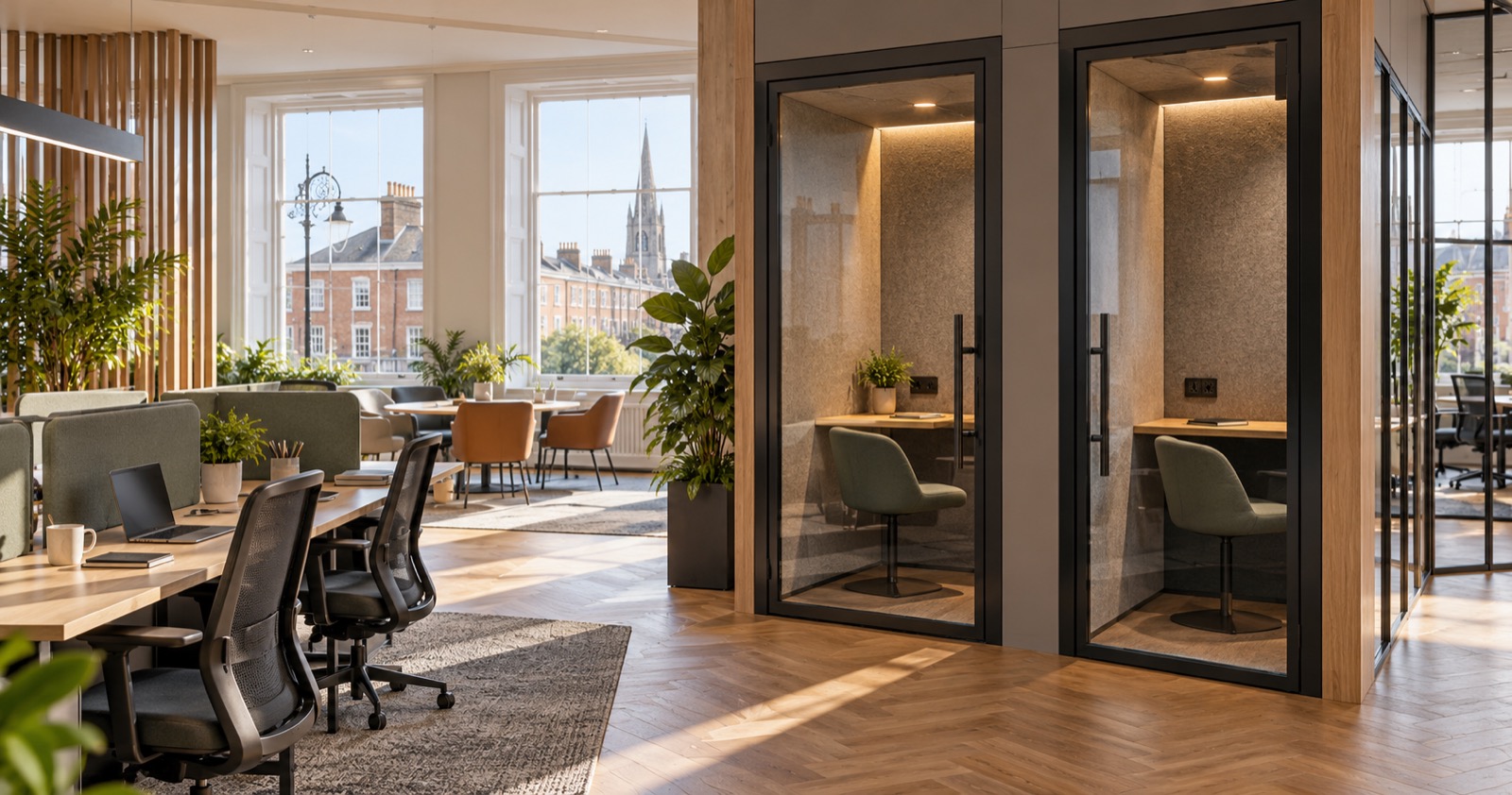 Office Space with Phone Booths in Dublin