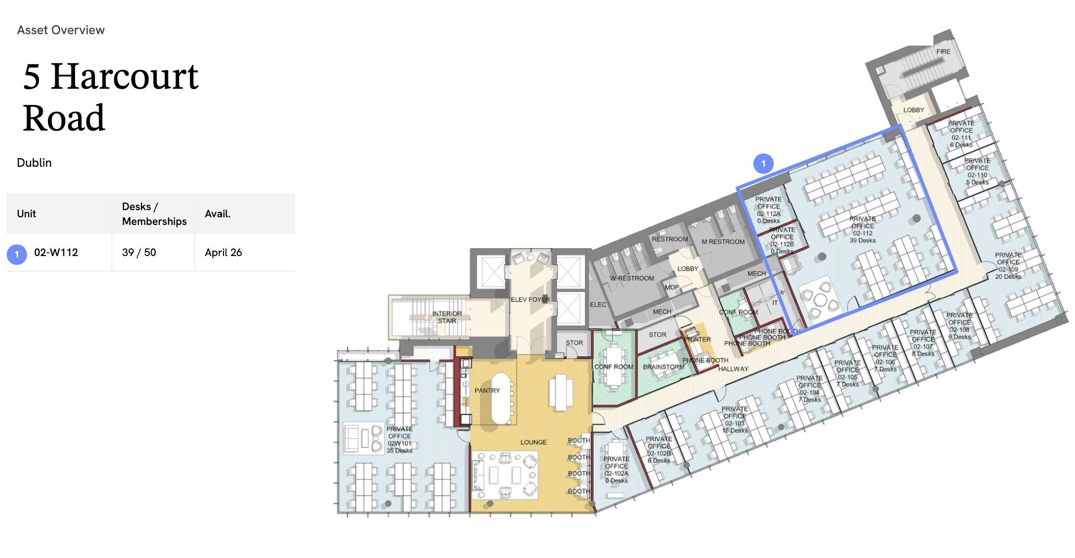 5 Harcourt Road - Office 02-W112